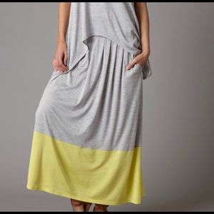 Eileen Fisher Maxi Skirt With Pleats and Pockets